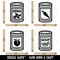Canned Goods Food Can of Soup Fruit Vegetables Rubber Stamp Set for Stamping Crafting Planners